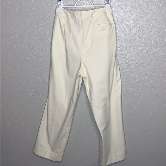 NWT Talbots linen White/ Cream Pants - Picture 8 of 9